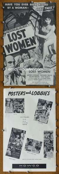 c155 MESA OF LOST WOMEN movie pressbook '52 Jackie Coogan sci-fi!