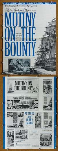 c163 MUTINY ON THE BOUNTY movie pressbook '62 Marlon Brando