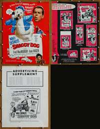 c206 SHAGGY DOG movie pressbook '59 Disney classic, Fred MacMurray