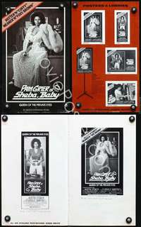 c207 SHEBA, BABY movie pressbook '75 Pam Grier AIP classic!