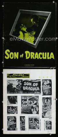 c214 SON OF DRACULA movie pressbook '43 Lon Chaney Jr.