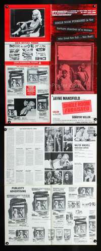 c211 SINGLE ROOM FURNISHED movie pressbook '68 Jayne Mansfield