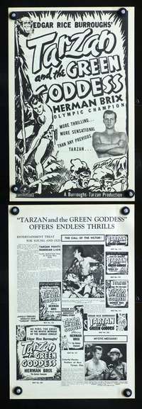 c231 TARZAN & THE GREEN GODDESS movie pressbook R40s Brix