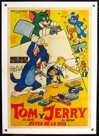 d324 TOM & JERRY REYES DE LA RISA '50s Argentinean movie poster