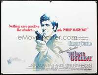 d079 LONG GOODBYE linen British quad movie poster '73 Elliott Gould
