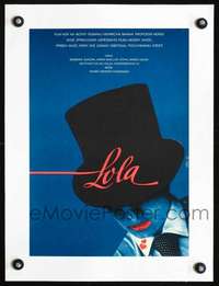 d123 LOLA linen Czechoslovakian 11x16 movie poster '82 Fassbinder, cool art!