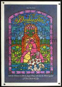d417 DONKEY SKIN linen one-sheet movie poster '75 Jacques Demy, best art!