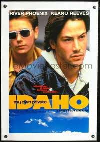 d068 MY OWN PRIVATE IDAHO linen English double crown movie poster '91