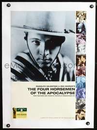 d066 FOUR HORSEMEN OF THE APOCALYPSE linen English 16x23 movie poster R90s