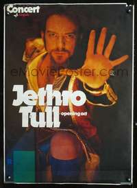 d006 JETHRO TULL German concert poster '70s great image!