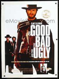 d446 GOOD, THE BAD & THE UGLY linen video one-sheet movie poster R04 Eastwood