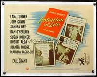 d045 IMITATION OF LIFE linen half-sheet movie poster '59 Lana Turner, Dee