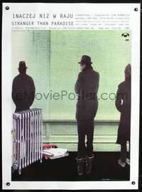 d301 STRANGER THAN PARADISE linen Polish movie poster '91 Klimowski art