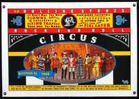 d070 ROLLING STONES ROCK & ROLL CIRCUS linen English 24x35 movie poster '96