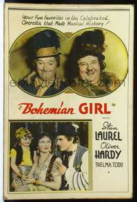 f023 BOHEMIAN GIRL Forty by Sixty movie poster '36 gypsies Laurel & Hardy!