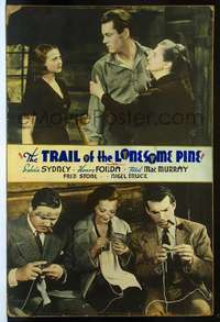 f029 TRAIL OF THE LONESOME PINE Forty by Sixty movie poster '36Sidney,Fonda