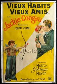 f043 OLD CLOTHES linen French one-panel movie poster '25 Coogan & Crawford!