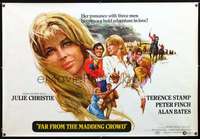 f011 FAR FROM THE MADDING CROWD subway movie poster '68 Christie