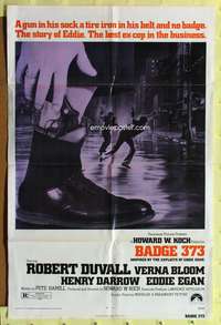 h053 BADGE 373 one-sheet movie poster '73 Robert Duvall is a tough New York cop!