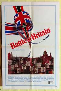 h078 BATTLE OF BRITAIN style B one-sheet movie poster '69 Michael Caine