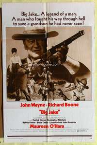 h113 BIG JAKE style B one-sheet movie poster '71 John Wayne, Richard Boone