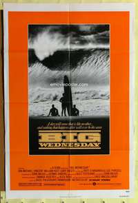 h119 BIG WEDNESDAY one-sheet movie poster '78 John Milius classic surfing movie!