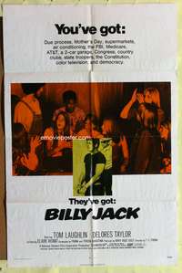 h123 BILLY JACK one-sheet movie poster '71 Tom Laughlin, Delores Taylor