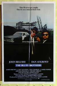 h134 BLUES BROTHERS int'l one-sheet movie poster '80 John Belushi, Dan Aykroyd, John Landis