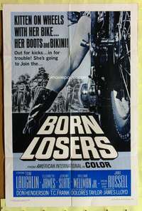 h143 BORN LOSERS one-sheet movie poster '67 Tom Laughlin IS Billy Jack!