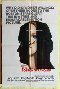 h145 BOSTON STRANGLER one-sheet movie poster '68 Tony Curtis, Henry Fonda