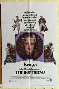 h147 BOY FRIEND one-sheet movie poster '71 sexy Twiggy, Ken Russell