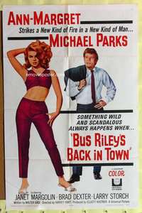 h157 BUS RILEY'S BACK IN TOWN one-sheet movie poster '65 sexy Ann-Margret!