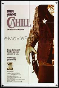 h165 CAHILL one-sheet movie poster '73 classic United States Marshall John Wayne!