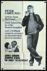 h183 CAREY TREATMENT one-sheet movie poster '72 James Coburn, Jennifer O'Neill, Blake Edwards