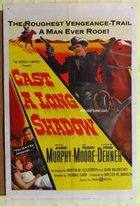 h194 CAST A LONG SHADOW one-sheet movie poster '59 Audie Murphy, Terry Moore