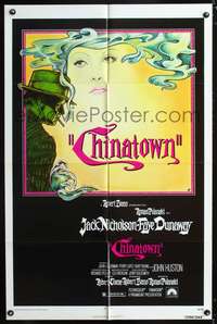 h210 CHINATOWN one-sheet movie poster '74 Jack Nicholson, Roman Polanski