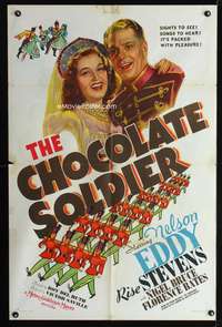 h211 CHOCOLATE SOLDIER style C one-sheet movie poster '41 Nelson Eddy, Rise Stevens
