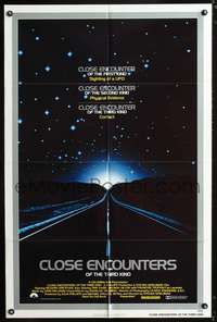 h218 CLOSE ENCOUNTERS OF THE THIRD KIND one-sheet movie poster '77 Steven Spielberg sci-fi classic!
