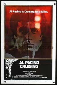 h241 CRUISING one-sheet movie poster '80 gay cop Al Pacino, William Friedkin