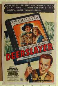 h252 DEERSLAYER one-sheet movie poster '43 James Fenimore Cooper