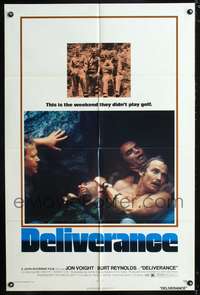 h254 DELIVERANCE one-sheet movie poster '72 Jon Voight, Burt Reynolds
