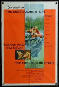 h289 EDDY DUCHIN STORY one-sheet movie poster '56 Tyrone Power, Kim Novak