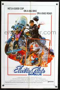 h297 ELECTRA GLIDE IN BLUE int'l style B one-sheet movie poster '73 Robert Blake