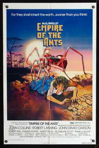 h301 EMPIRE OF THE ANTS one-sheet movie poster '77 Joan Collins, great Drew Struzan art!