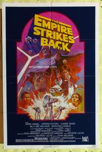 h302 EMPIRE STRIKES BACK 1sh movie poster R82 George Lucas classic, Tom Jung art!