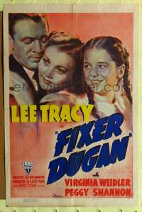 h342 FIXER DUGAN one-sheet movie poster '39 circus owner Lee Tracy!