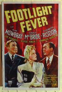 h353 FOOTLIGHT FEVER one-sheet movie poster '41 Alan Mowbray, Donald MacBride, Elisabeth Risdon