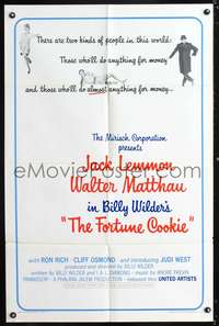 h357 FORTUNE COOKIE one-sheet movie poster '66 Jack Lemmon, Walter Matthau, Billy Wilder