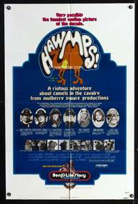 h390 HAWMPS/BENJI'S LIFE STORY one-sheet movie poster '76 Joe Camp