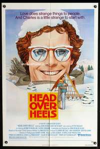h391 HEAD OVER HEELS one-sheet movie poster '79 John Heard, art by Nancy Stahl!